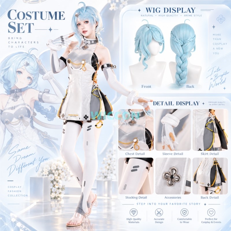 Women'S Accessories Clothing - ‌ ‌ ‌ ‌ วิกผมชุดคอสเพลย์ซีด ZZZ