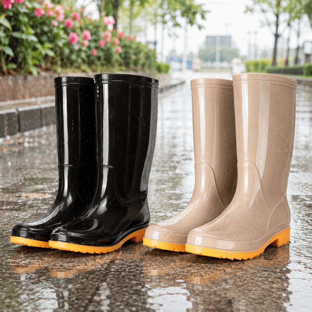 รองเท้าบูทยางกันฝนผู้หญิงแบบยา - Women Kitchen Accessories บทวิจารณ์และราคา