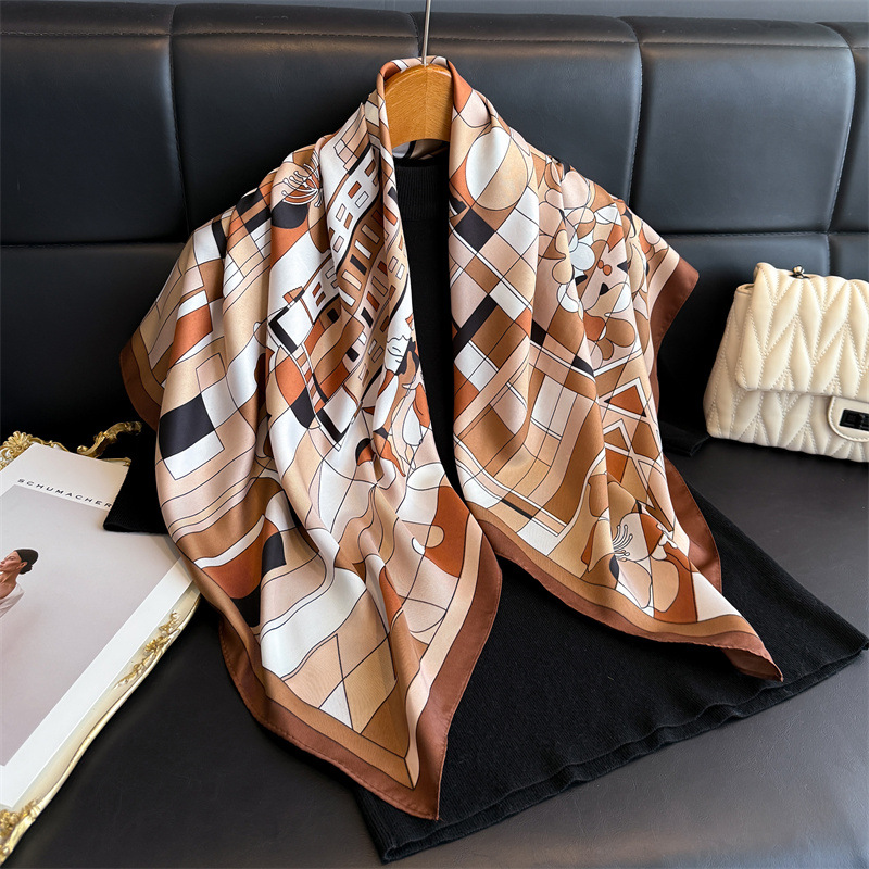 ผ้าพันคอไหมทวิลล์ลายสก๊อตแบบให - Silk Scarf Square บทวิจารณ์และราคา