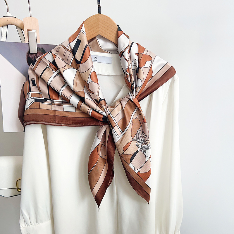 ผ้าพันคอไหมทวิลล์ลายสก๊อตแบบให - Silk Scarf Square บทวิจารณ์และราคา